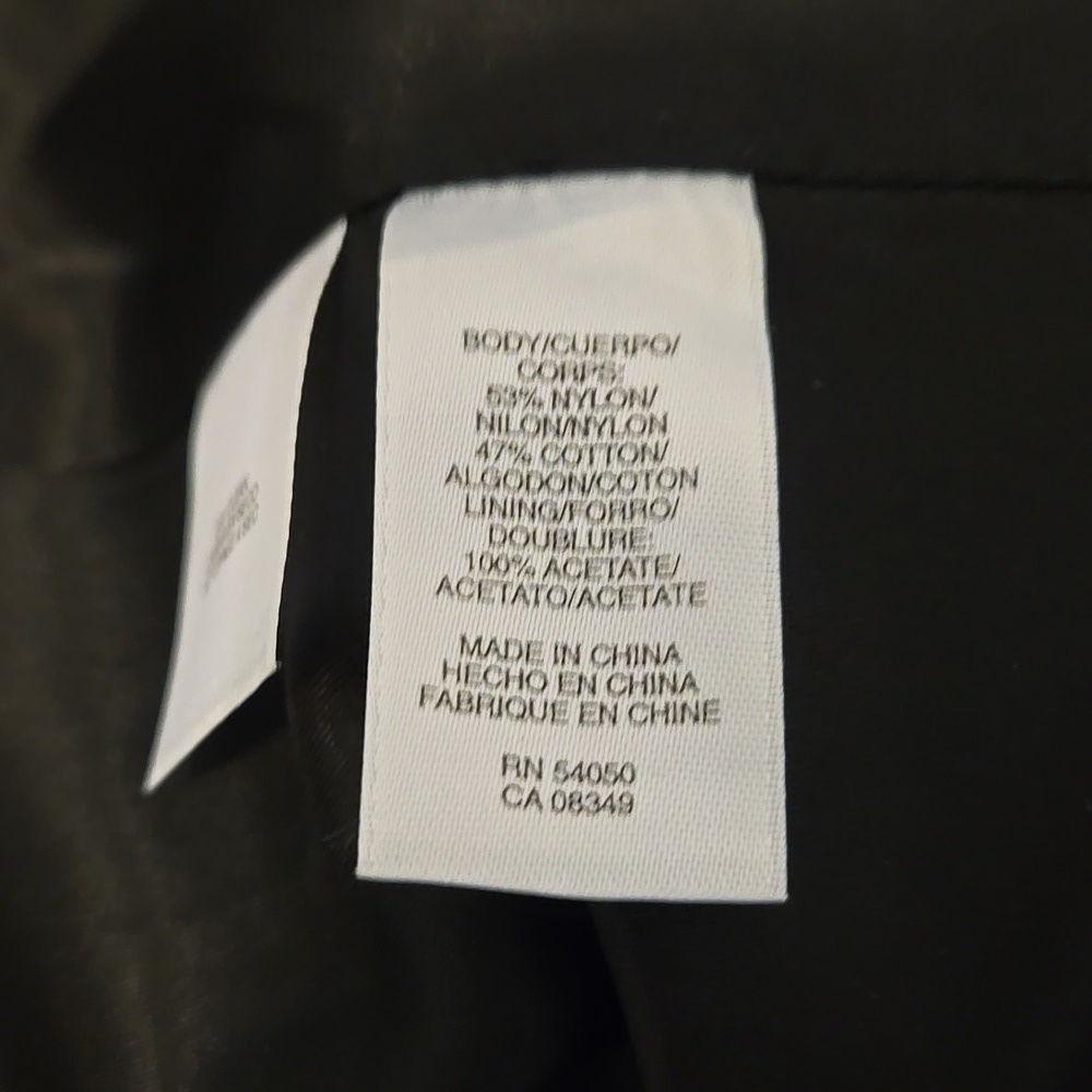 Nine West Black Trench Coat with Relaxed Fit and Adjustable Hem Womens Size S - Picture 5 of 5